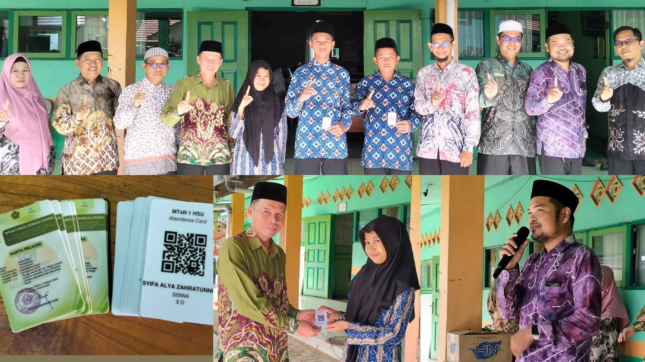 Siswa MTsN 1 HSU Terima Kartu Barcode Absensi Digital Versi Terbaru Siswa MTsN 1 HSU Terima Kartu Barcode Absensi Digital Versi Terbaru