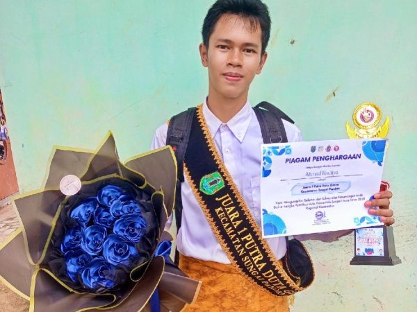 Siswa MTsN 1 HSU Raih Juara 1 Putra Duta GenRe Kecamatan Sungai Pandan