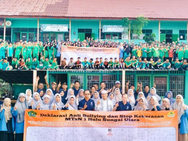 MTsN 1 Hulu Sungai Utara Deklarasikan Anti Bullying dan Kekerasan