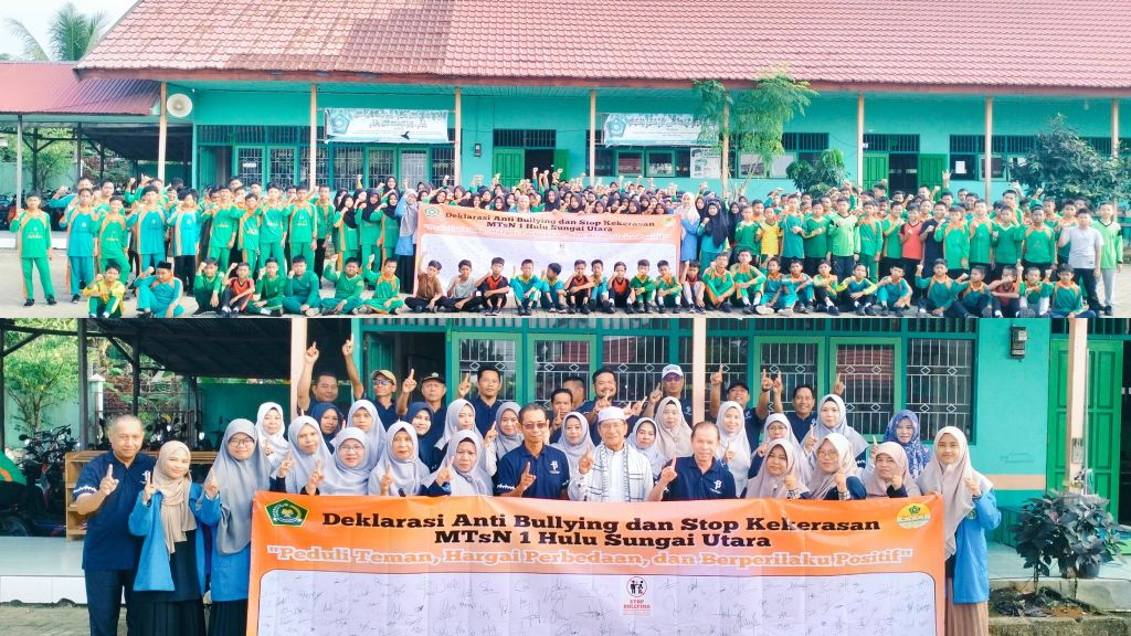 MTsN 1 Hulu Sungai Utara Deklarasikan Anti Bullying dan Kekerasan MTsN 1 Hulu Sungai Utara Deklarasikan Anti Bullying dan Kekerasan