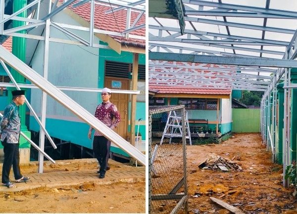 MTsN 1 HSU Pantau Progres Pembangunan Lahan Parkir Baru MTsN 1 HSU Pantau Progres Pembangunan Lahan Parkir Baru
