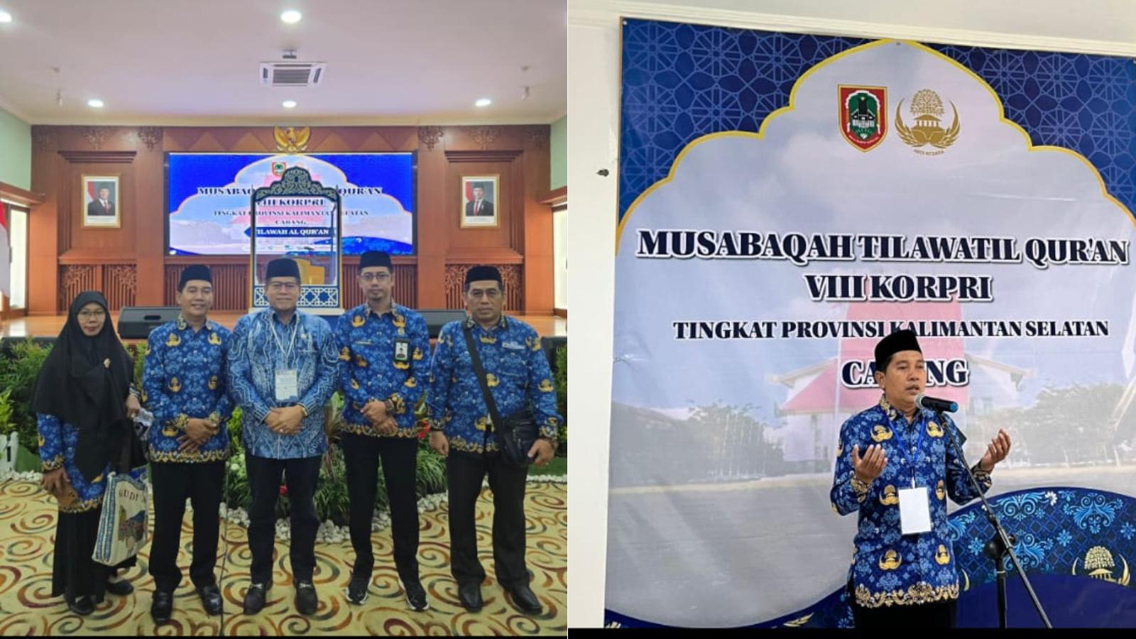 Dua Guru MTsN 1 HSU Wakili Kabupaten pada MTQ VIII KORPRI Tingkat Provinsi Kalsel