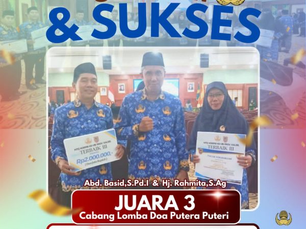 2 Pendidik MTsN 1 HSU Raih Juara 3 Lomba Membaca Doa MTQ KORPRI KE-VIII Tahun 2025 2 Pendidik MTsN 1 HSU Raih Juara 3 Lomba Membaca Doa MTQ KORPRI KE-VIII Tahun 2025