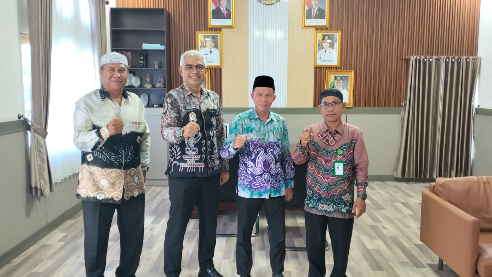 Kamad MTsN 1 HSU Undang Bupati dan Wabup Hadiri Jalan Santai Harlah ke-60