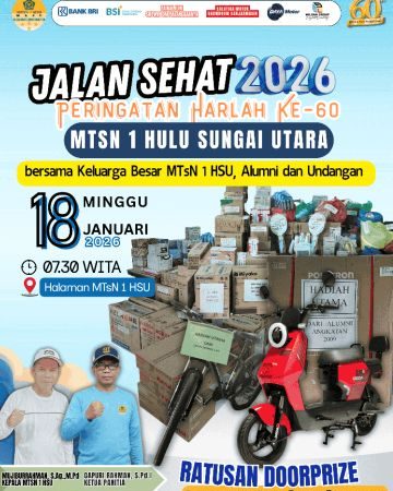 MTsN 1 HSU Sukses Gelar Turnamen Futsal di Hari Ketiga Harlah ke-60