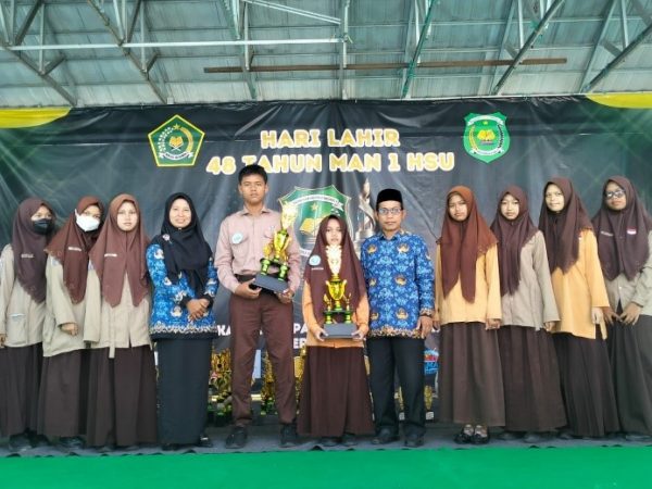 MTsN 1 HSU Borong Dua Gelar Juara pada Lomba Rangking 1 di HARLAH MAN 1 HSU