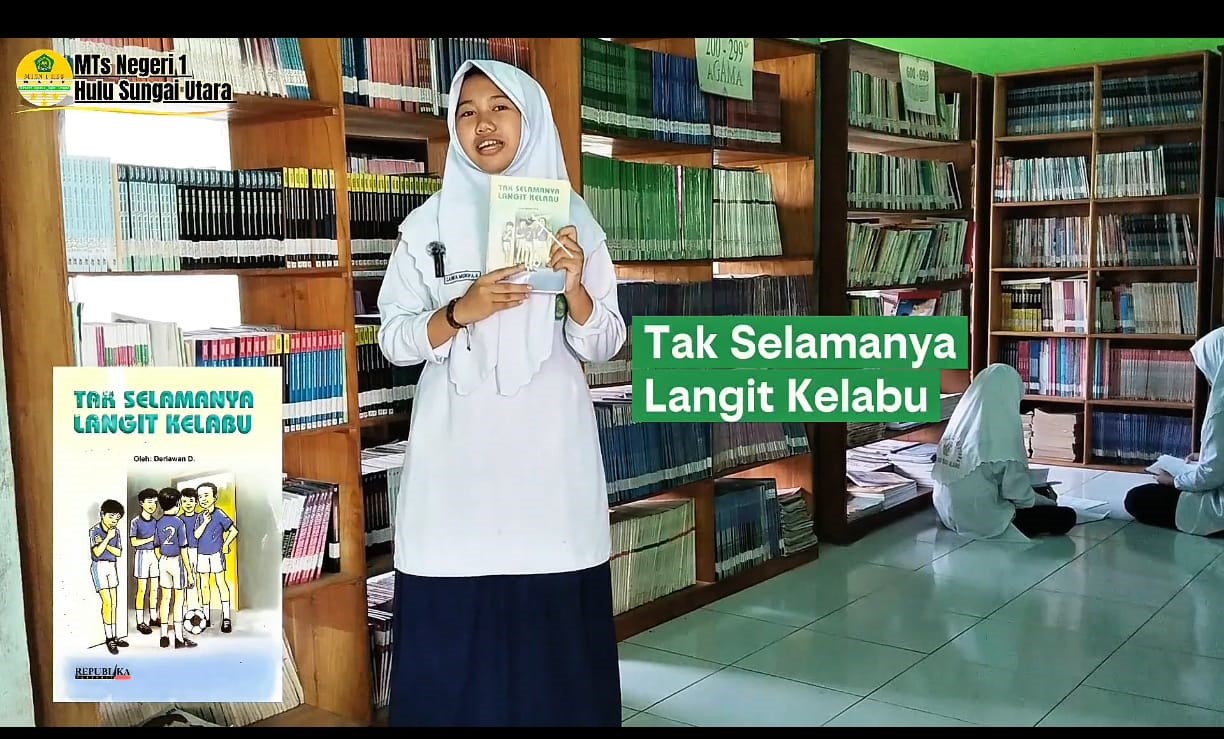 Siswa MTsN 1 HSU Unjuk Kreativitas Lewat Video Resensi Buku dalam Lomba Dinas Perpustakaan Kabupaten HSU 2026