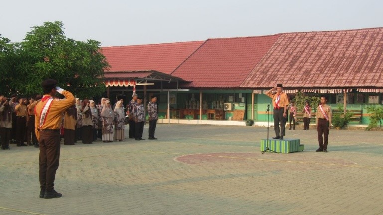 MTsN 1 HSU Gelar Upacara Peringatan Hari Pramuka ke-65, Teguhkan Semangat Tri Satya dan Dasa Darma